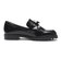 JE-2106　TASSEL RIBBON LOAFERS　BLACK　685618-0001