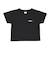 124K3010300　W cropped T-shirt　BLACK　682605-0002
