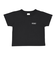 124K3010300　W cropped T-shirt　BLACK　682605-0002