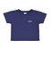 124K3010300　W cropped T-shirt　NAVY　682605-0003