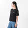 124K3011000　W color scheme T-shirt　BLACK　682612-0002