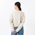 124K3041100　W cuff slit sweat　NATURAL　682613-0001
