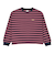 124K3021200　W border long sleeve T-shirt　PINK　682614-0001