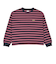 124K3021200　W border long sleeve T-shirt　PINK　682614-0001