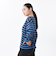 124K3021200　W border long sleeve T-shirt　BLUE　682614-0002