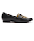 JE-2125　COIN LOAFERS　BLACK/LEO　685615-0002