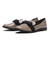 JE-2053　BICOLOR RIBBON LOAFERS　E/BEIGE　685617-0002