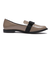JE-2053　BICOLOR RIBBON LOAFERS　E/BEIGE　685617-0002