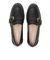 W30773　W GIANA BUCKLE LOAFERS　BLACK LTR　687318-0001