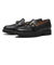 W30773　W GIANA BUCKLE LOAFERS　BLACK LTR　687318-0001