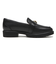 W30773　W GIANA BUCKLE LOAFERS　BLACK LTR　687318-0001