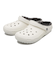 203591-10M　CLASSIC LINED CLOG　WHITE/GREY　593840-0001