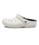 203591-10M　CLASSIC LINED CLOG　WHITE/GREY　593840-0001