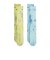 FJ0747　U 2P TIE DYE SOCKS　906YEL/BLU　674920-0004