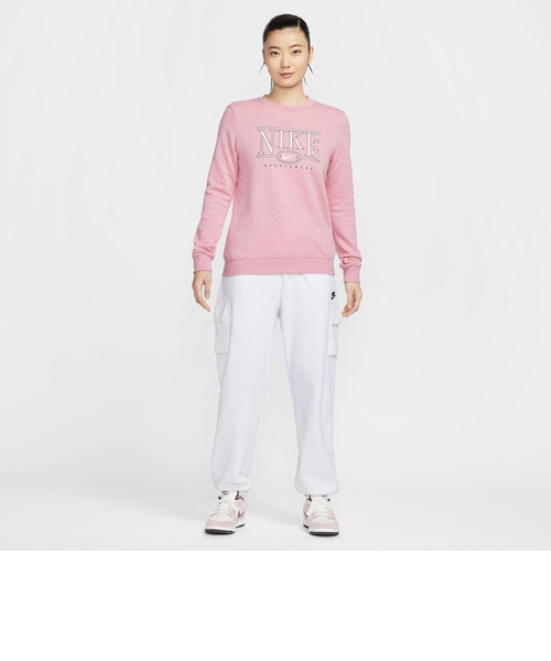 ウェア Nike HJ0981 W CLUB STD GX CREW 699ELMPNL/HTR 690296-0003