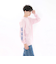 124C1020700　M Off the wall Sleeve L TEE　L/PINK　688998-0003