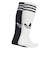 JC8878　U KNEE SOCK 2P　WHT/BLK　689930-0001