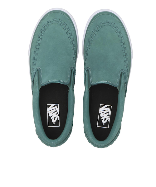 V98CF I.LACE SLIP ON GREEN/WHITE 689449-0003｜エービーシー