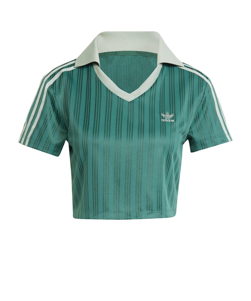 JD2609 W V-NECK POLO COLLEGIATEGREEN 689988-0001