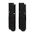 FZ3073　U 2P EMBRDY SOCKS　011BLK/WHT　695572-0001