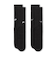 FZ3073　U 2P EMBRDY SOCKS　011BLK/WHT　695572-0001