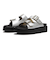JE-2252　DOUBLE BELT PLATFORM SANDALS　SILVER　694469-0002