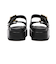 JE-2252　DOUBLE BELT PLATFORM SANDALS　BLACK　694469-0001