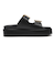 JE-2252　DOUBLE BELT PLATFORM SANDALS　BLACK　694469-0001