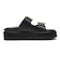 JE-2252　DOUBLE BELT PLATFORM SANDALS　BLACK　694469-0001