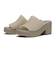 210981-214　BROOKLYN FROSTED SLIDE HEEL W　TAUPE　690774-0001