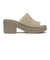 210981-214　BROOKLYN FROSTED SLIDE HEEL W　TAUPE　690774-0001