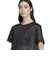 JN6132　W SHEER 3ST TEE　BLACK　689992-0001