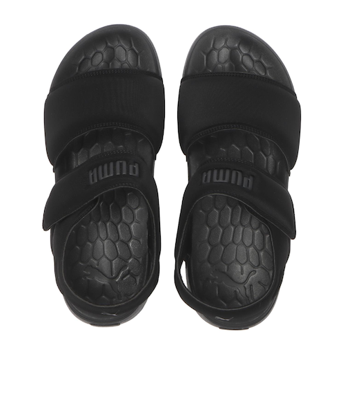 まあち 403872 SOFTRIDE SANDAL PURE MU *01BLACK 690267-0001