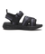 K7169　17-22 DOUBLEFOM SANDAL　BLACK　691518-0001