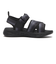 K7169　17-22 DOUBLEFOM SANDAL　BLACK　691518-0001