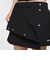 HM6980　W ESS WVN SKORT　010BLK/WHT　695641-0001