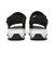 S0056　3BELT SANDAL　BLACK/WHITE　688400-0002