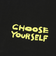 125-011005　CHOOSE YOURSELF COTTON TEE　BLACK　696822-0003