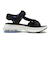 S0055　STRAP SANDAL　BLACK/WHITE　688399-0001