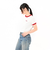 125R3013400　W Logo Ringer TEE　RED　695076-0001