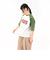 125R3023600　W Raglan Sleeve LOGO Tee　GREEN　695082-0002