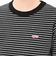 125R3010800　W Multi border Tee　BLACK　695073-0001