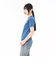 125R3010800　W Multi border Tee　BLUE　695073-0002