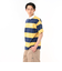 125R1110900　M S/S Rugby Shirt　YLW x NVY　695063-0002