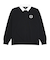 125R1110800　M L/S Rugby Shirt　BLACK　695062-0001