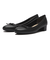 JE-3001　HEEL PUFF BALLET3　BLACK　696804-0001
