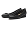 JE-3001　HEEL PUFF BALLET3　BLACK　696804-0001