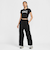 HQ1710　W SLIM CROP TEE STREET　010BLK　695645-0001