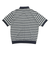 125R1112300　M CAVEJERSEY Border PoloShirt　GRAY　695055-0002