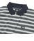 125R1112300　M CAVEJERSEY Border PoloShirt　GRAY　695055-0002